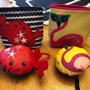 NWT Thirty-One Snackers & Foldaway Tote Bundle